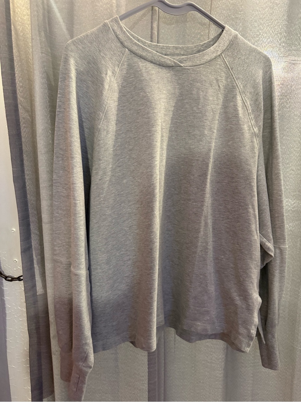 aerie women’s Light Gray Crewneck Sweater